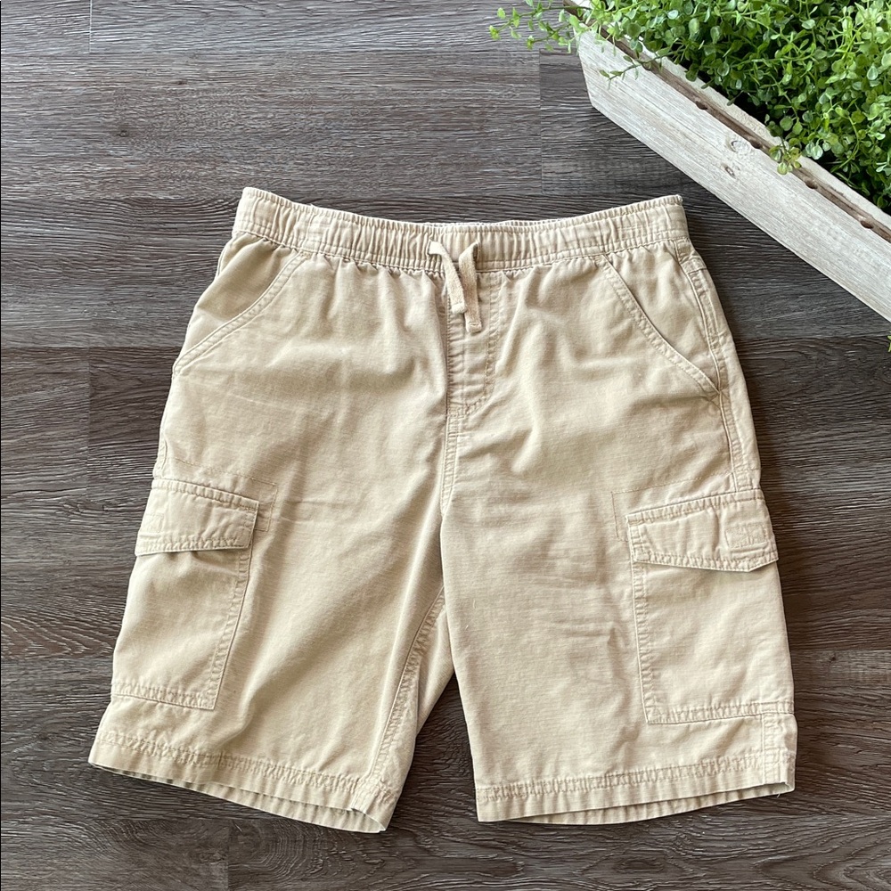 Macy’s Epic Threads Youth Size Large Khaki Pull on Cargo Shorts